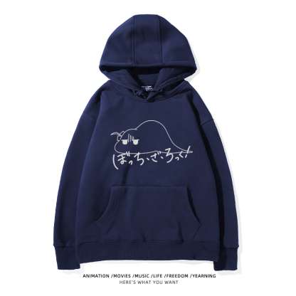 孤獨搖滾 聯名衛衣2024秋冬新款親子情侶裝薄絨款連帽衛衣