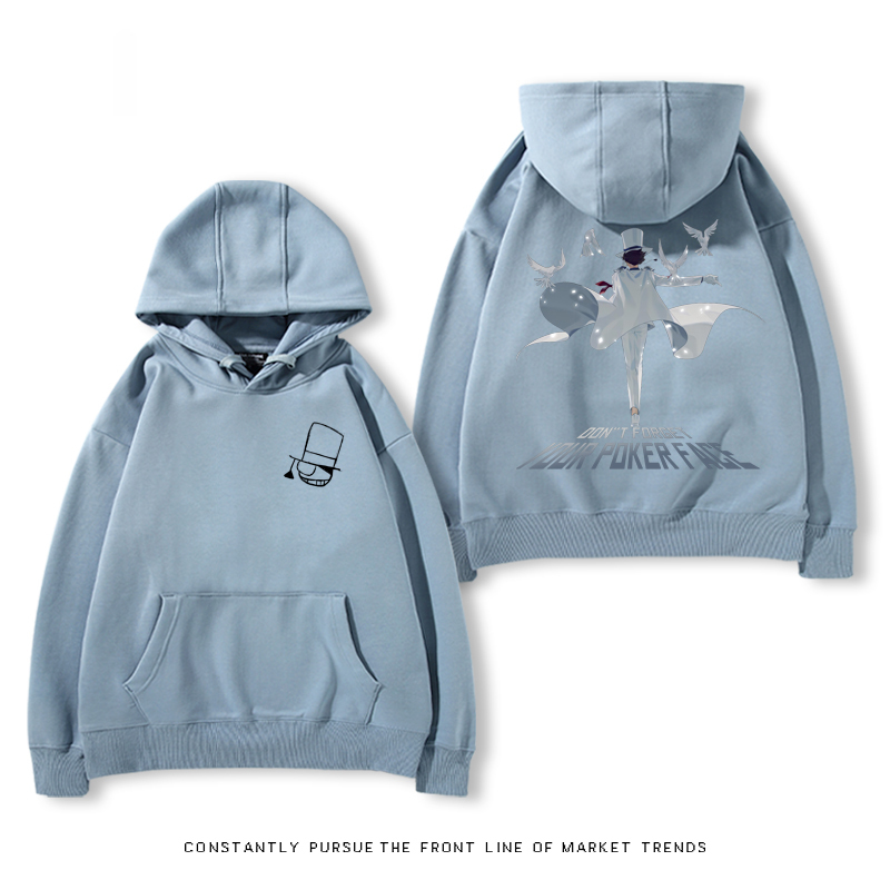名偵探柯南聯名衛衣2024秋冬新款親子情侶裝薄絨款連帽衛衣