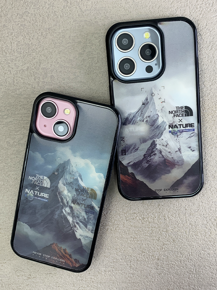 潮牌北面雪山3D幻圖磁吸防摔手機殼