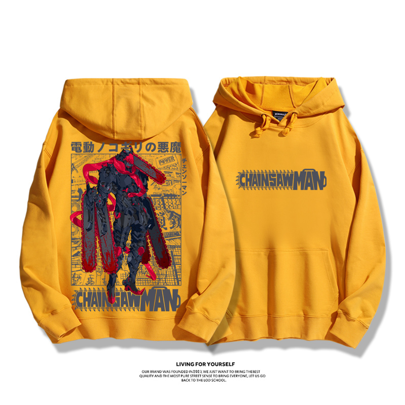 鏈鋸人新款 親子情侶男女款連帽衛衣
