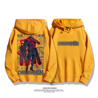 鏈鋸人新款 親子情侶男女款連帽衛衣