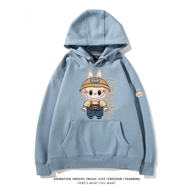 labubu新款 寬鬆百搭 秋冬款 寬鬆連帽衛衣