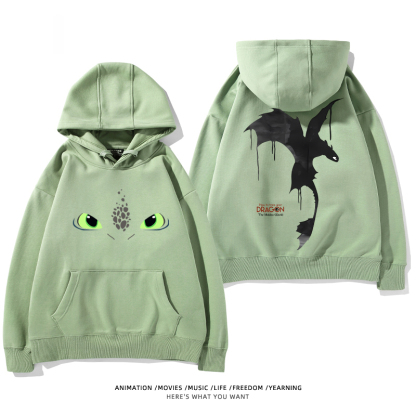 馴龍高手 聯名衛衣2024秋冬新款親子情侶裝薄絨款連帽衛衣