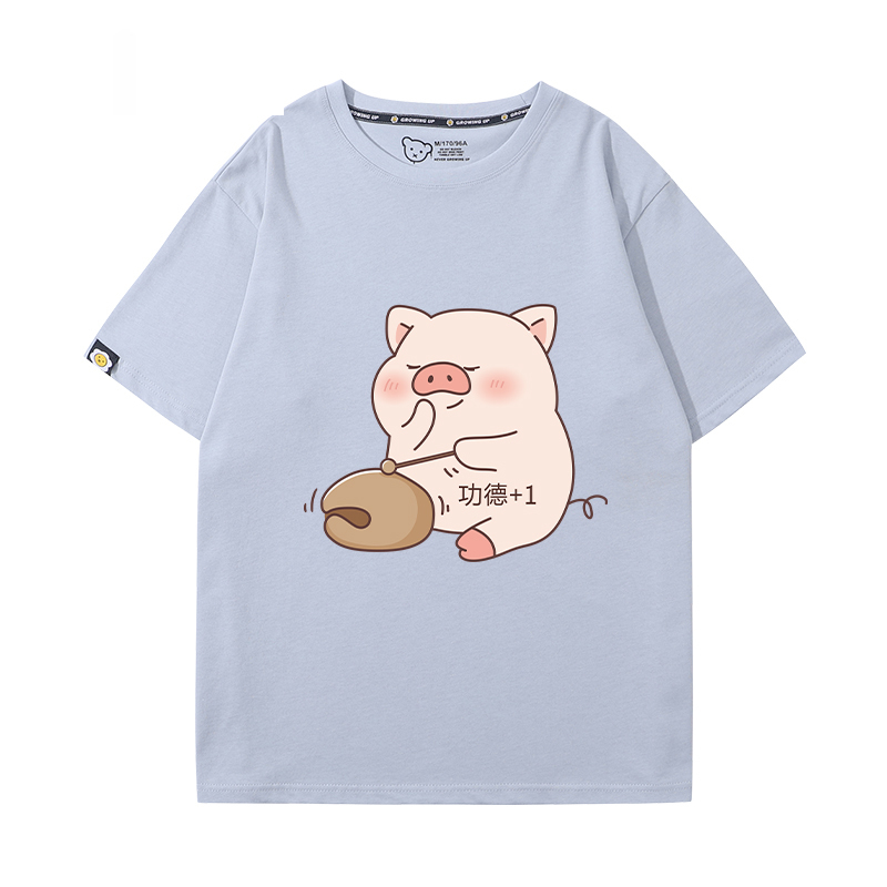 lulu豬 2024親子情侶男女同款 T恤