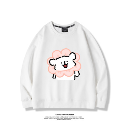 線條小狗2023親子情侶裝 圓領長袖