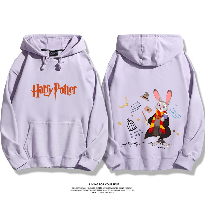 瘋狂動物城聯名衛衣2023秋冬新款親子情侶裝薄絨款連帽衛衣