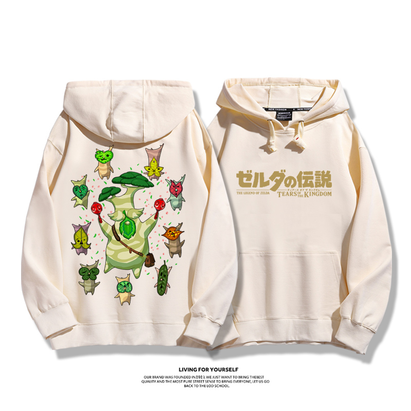 薩爾達傳說王國之淚聯名衛衣2023秋冬新款親子情侶裝薄絨款連帽衛衣