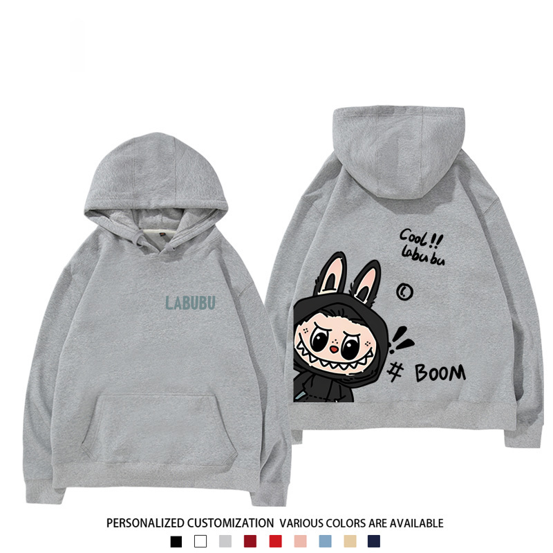 labubu新款 寬鬆百搭 秋冬款 寬鬆連帽衛衣