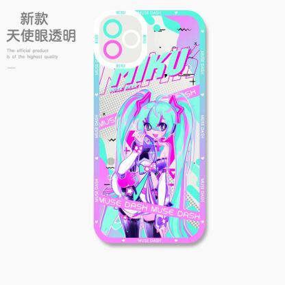 蘋果 系列喵斯快跑 初音未來天使眼透明防摔軟殼