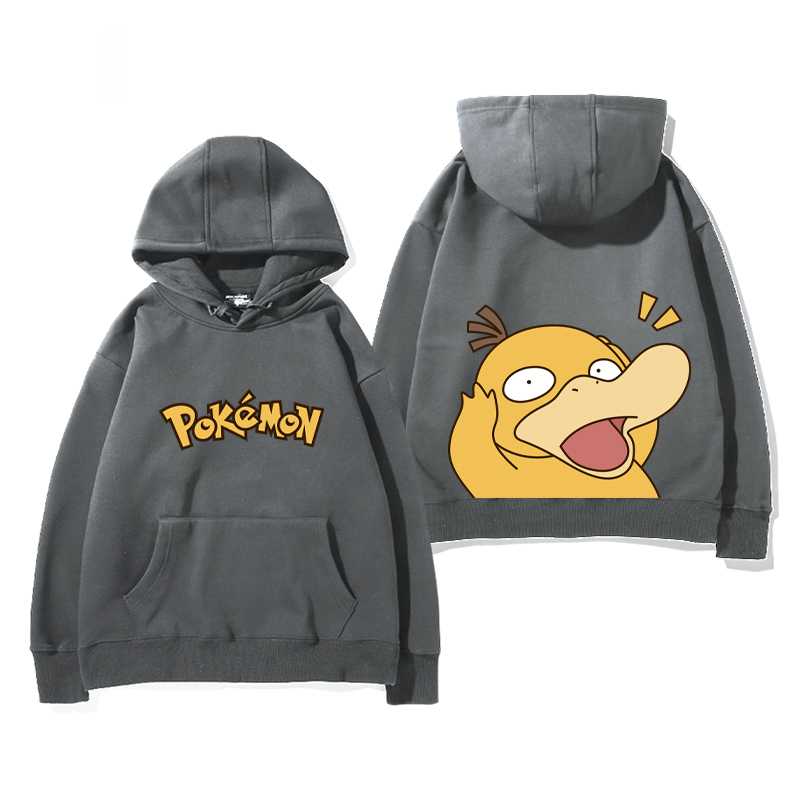 精靈寶可夢可達鴨 衛衣2025秋冬新款親子情侶裝連帽衛衣