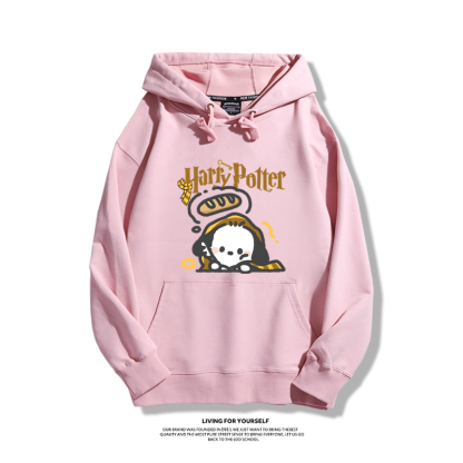 哈利波特聯名帕恰狗2023秋冬新款親子情侶裝薄絨款連帽衛衣
