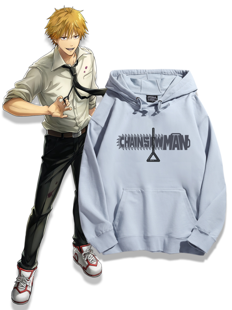 鏈鋸人新款 親子情侶男女款連帽衛衣