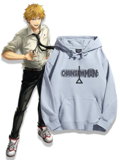 鏈鋸人新款 親子情侶男女款連帽衛衣