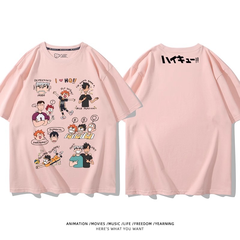 排球少年 2024親子情侶男女同款 純棉T恤