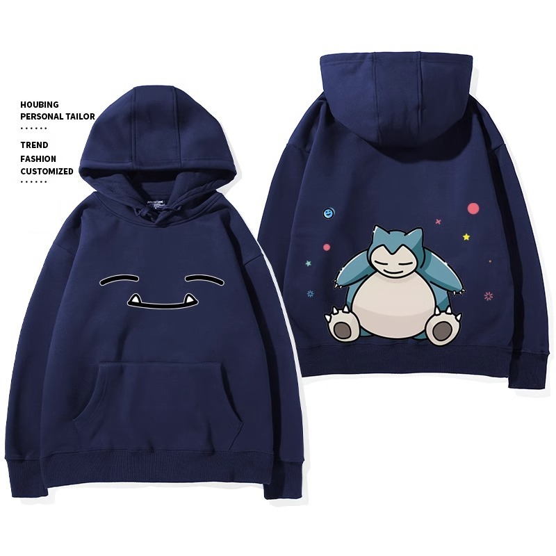 寶可夢 聯名衛衣2024秋冬新款親子情侶裝薄絨款連帽衛衣