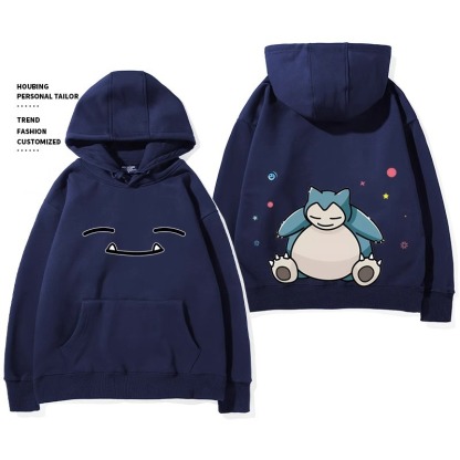 寶可夢 聯名衛衣2024秋冬新款親子情侶裝薄絨款連帽衛衣