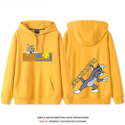 貓和老鼠 聯名衛衣2025秋冬新款 親子情侶裝連帽衛衣