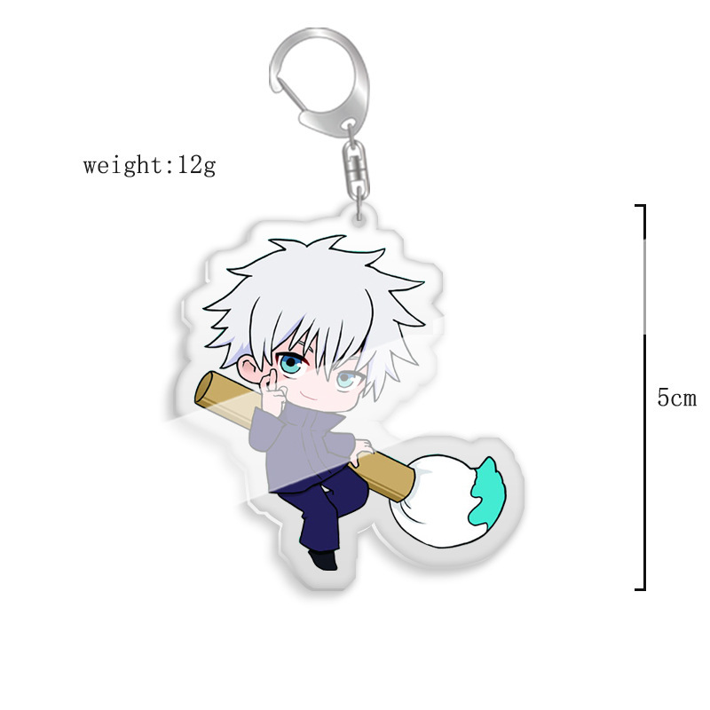 鑰匙扣咒術迴戰伏黑惠五條悟虎杖野薔薇熊貓雙面亞克力掛飾【單買三件起送】