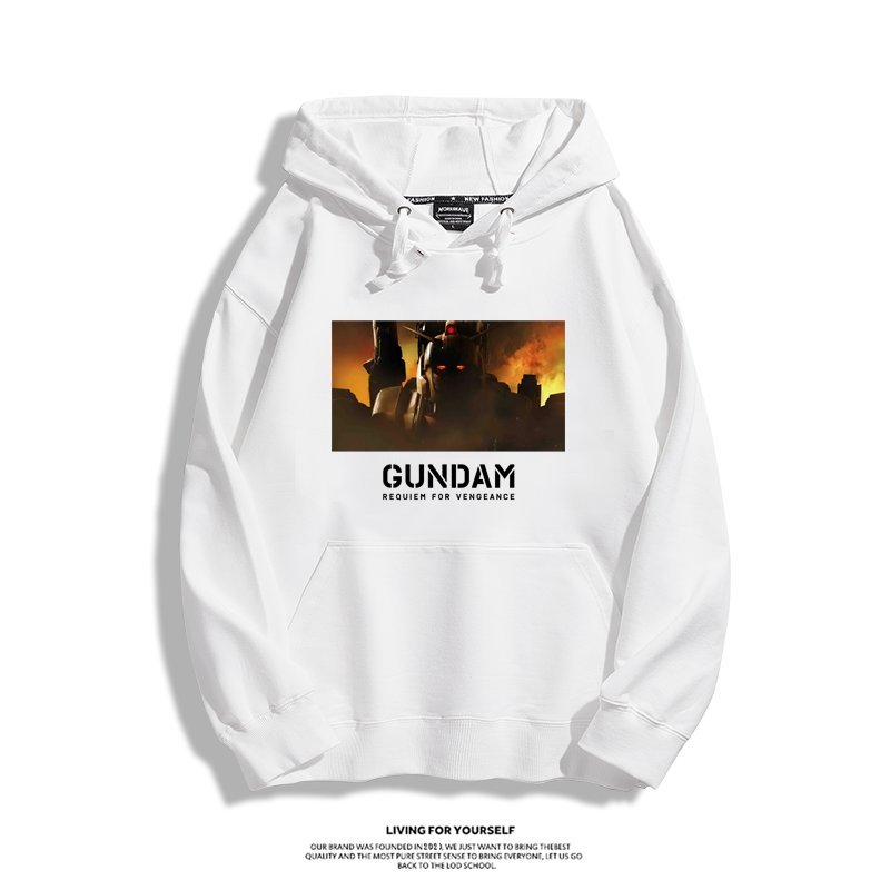 機動戰士高達 聯名衛衣2024秋冬新款親子情侶裝薄絨款連帽衛衣
