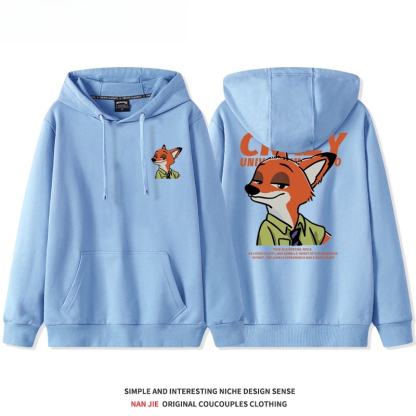 瘋狂動物城 聯名衛衣2025秋冬新款親子情侶裝連帽衛衣