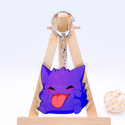 寶可夢繫列 暴萌耿鬼可達鴨超夢亞克力掛件雷丘噴火龍水箭龜掛飾 鑰匙扣