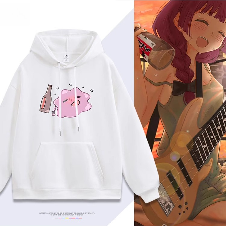 孤獨搖滾 廣井菊裏 聯名衛衣2025秋冬新款 親子情侶裝連帽衛衣