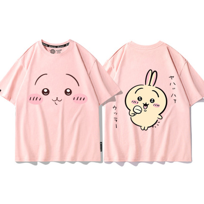 Chiikawa聯名衛衣2024秋冬新款親子情侶裝薄絨款連帽衛衣