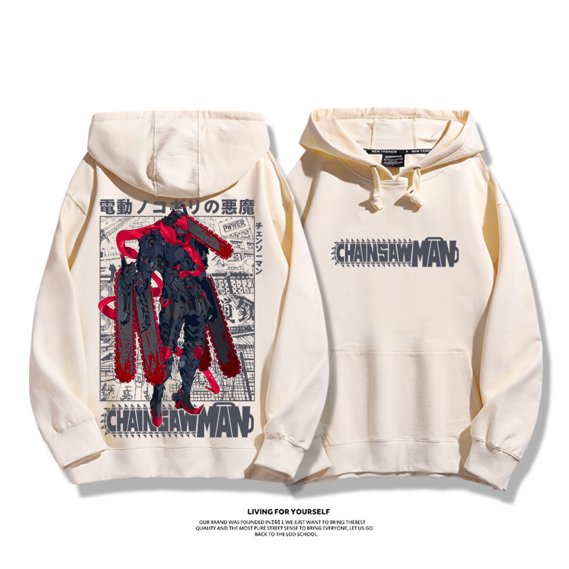 鏈鋸人新款 親子情侶男女款連帽衛衣
