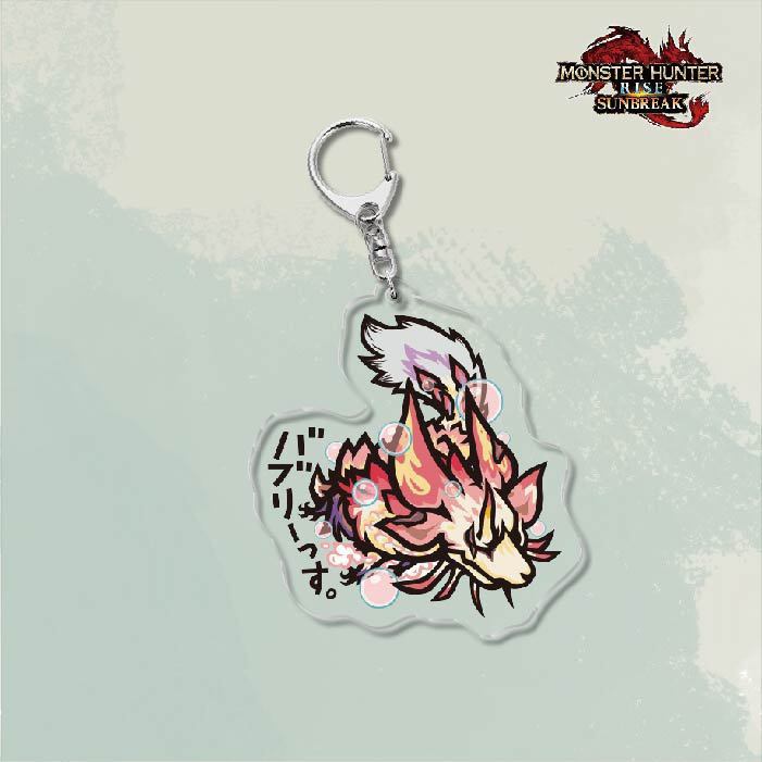 Monster Hunter Rise怪物獵人崛起滅盡龍雪鬼獸冰狼亞力克鑰匙扣掛飾【單買三件起送】