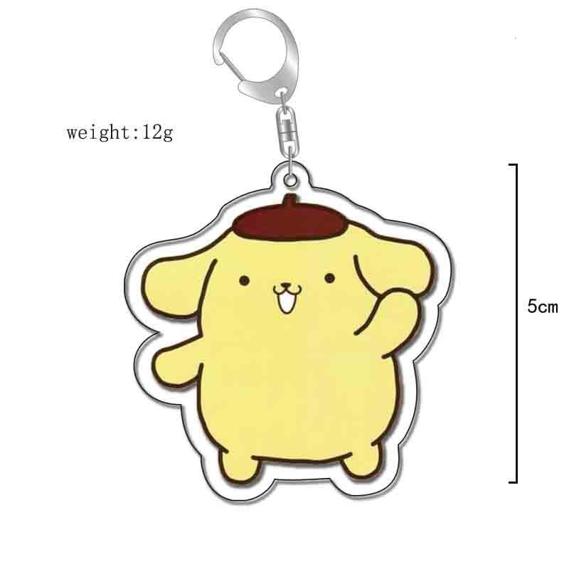 粉色貓咪Sanrio玉狗桂樂美蒂亞克力鑰匙扣掛飾【單買三件起送】