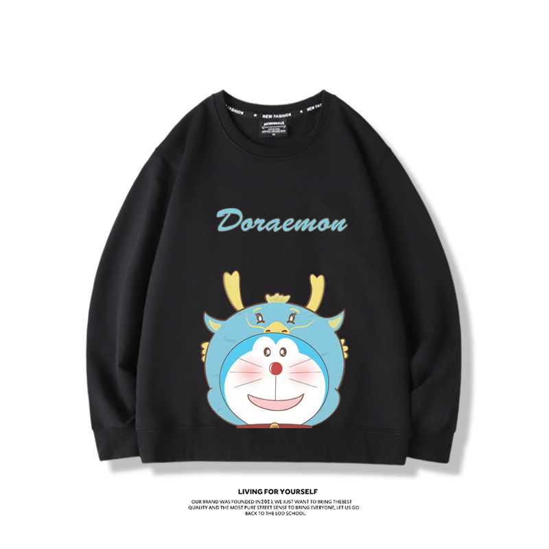 叮噹貓聯名龍年2024親子情侶裝 圓領長袖