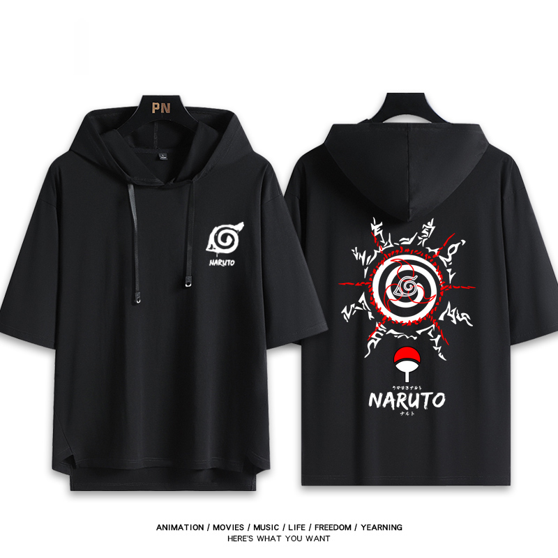 火影忍者 連帽短袖T恤