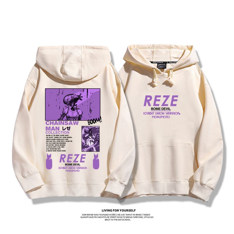 鏈鋸人新款 親子情侶男女款連帽衛衣