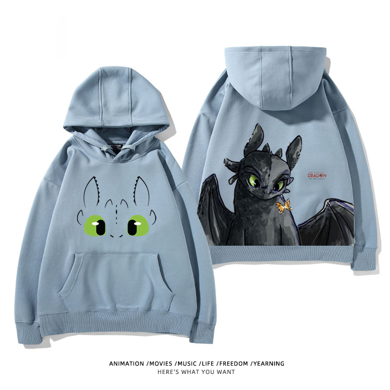 馴龍高手聯名史迪仔 2024秋冬新款親子情侶裝薄絨款連帽衛衣