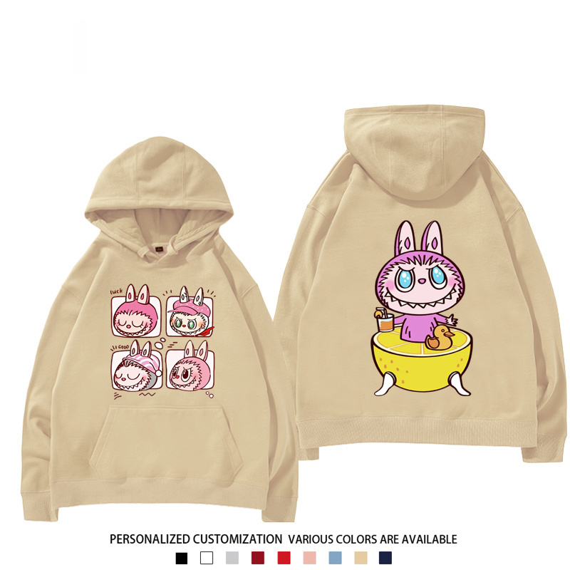 labubu新款 寬鬆百搭 秋冬款 寬鬆連帽衛衣