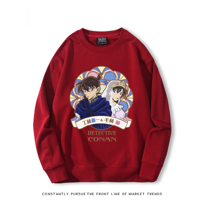 名偵探柯南 聯名2024親子情侶裝 圓領長袖