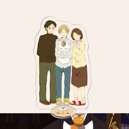 夏目友人帳夏目貴志貓咪老師/斑夏目玲子周邊擺件立牌鑰匙扣掛飾【單買三件起送】