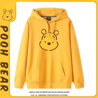 小熊維尼聯名 衛衣2025秋冬新款親子情侶裝連帽衛衣
