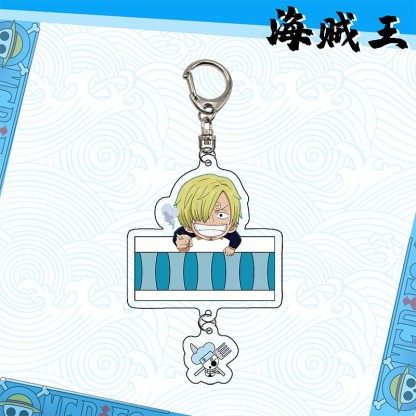 航海王草帽路飛索隆喬巴羅賓亞力克鑰匙扣掛飾【單買三件起送】