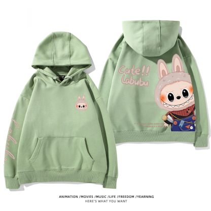 labubu新款 寬鬆百搭 秋冬款 寬鬆連帽衛衣