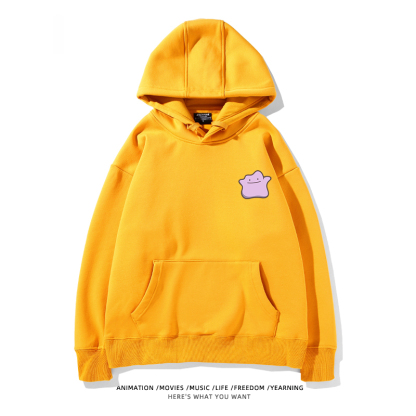 寶可夢 聯名衛衣2024秋冬新款親子情侶裝薄絨款連帽衛衣