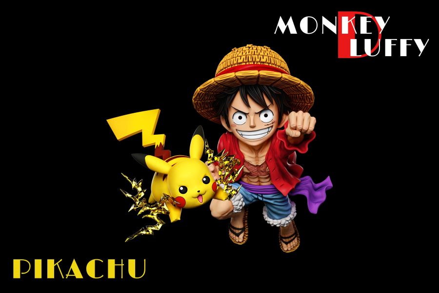 【預購】A+研究所 魯夫共鳴系列 皮卡丘&魯夫