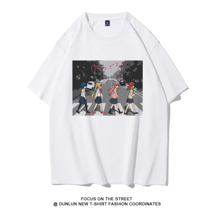 孤獨搖滾 2024親子情侶男女同款 純棉T恤