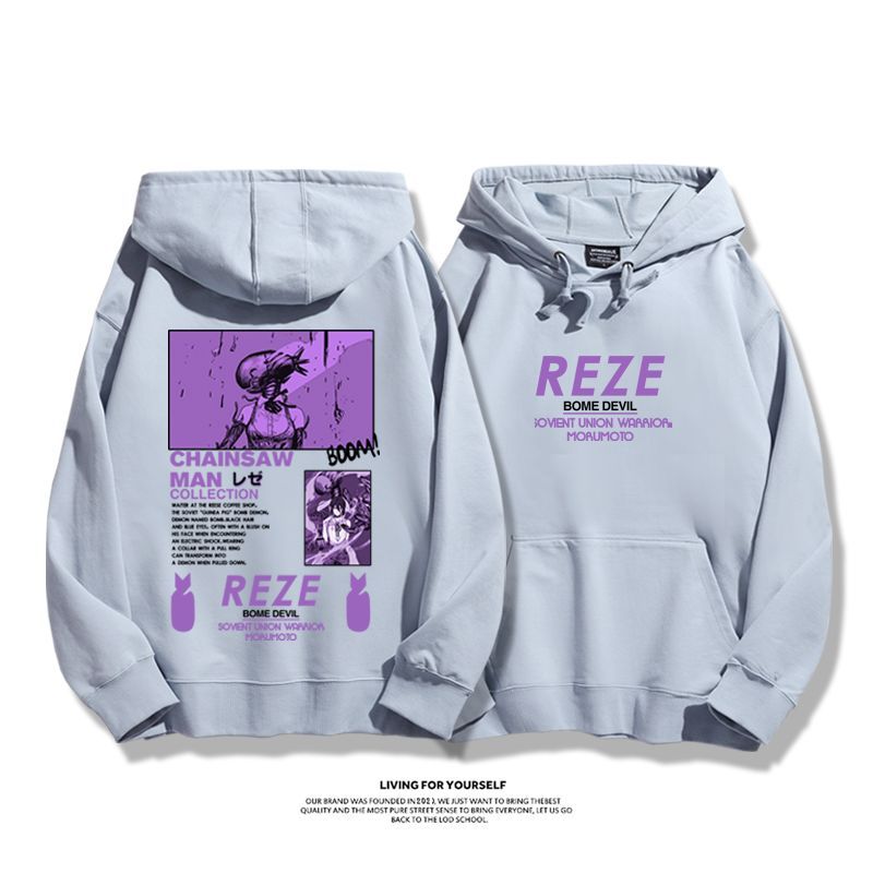 鏈鋸人新款 親子情侶男女款連帽衛衣