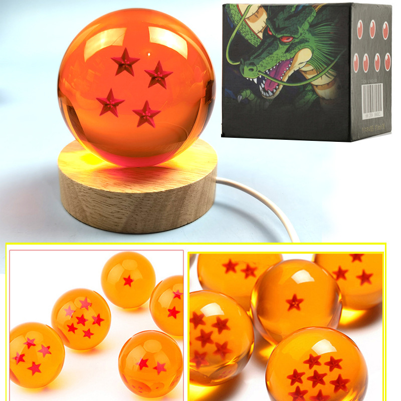 七龍珠 七星龍珠水晶球 LED創意桌面擺件