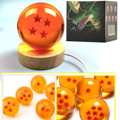 七龍珠 七星龍珠水晶球 LED創意桌面擺件