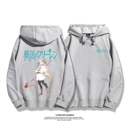 葬送的芙莉蓮2023秋冬新款親子情侶裝薄絨款連帽衛衣