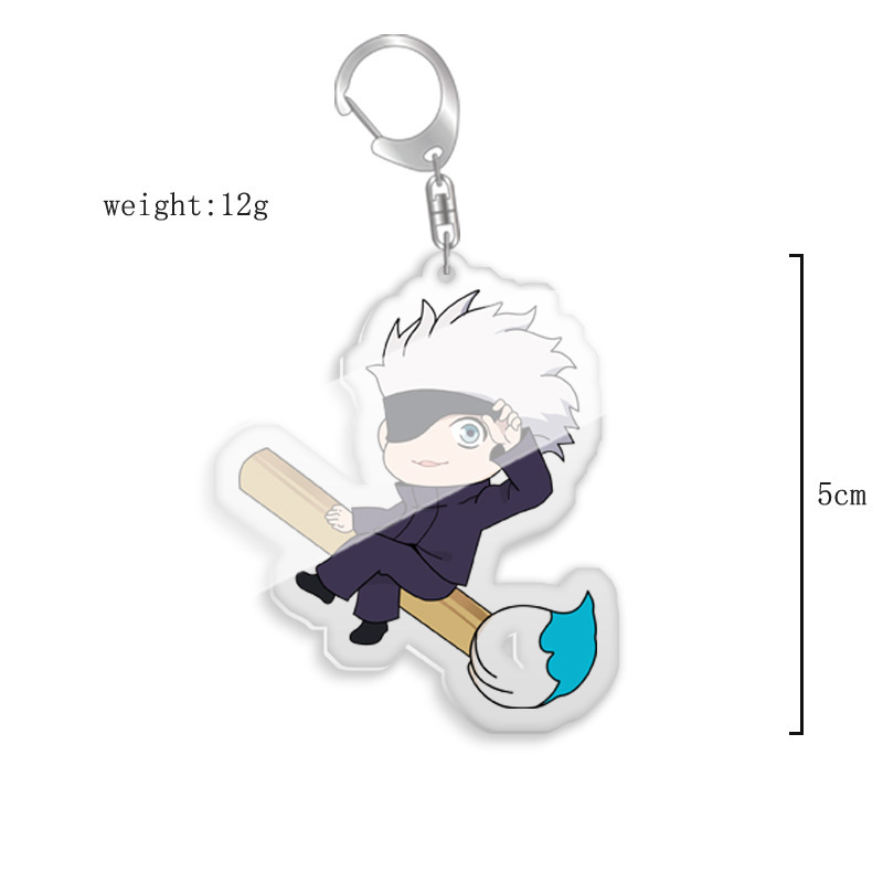 鑰匙扣咒術迴戰伏黑惠五條悟虎杖野薔薇熊貓雙面亞克力掛飾【單買三件起送】