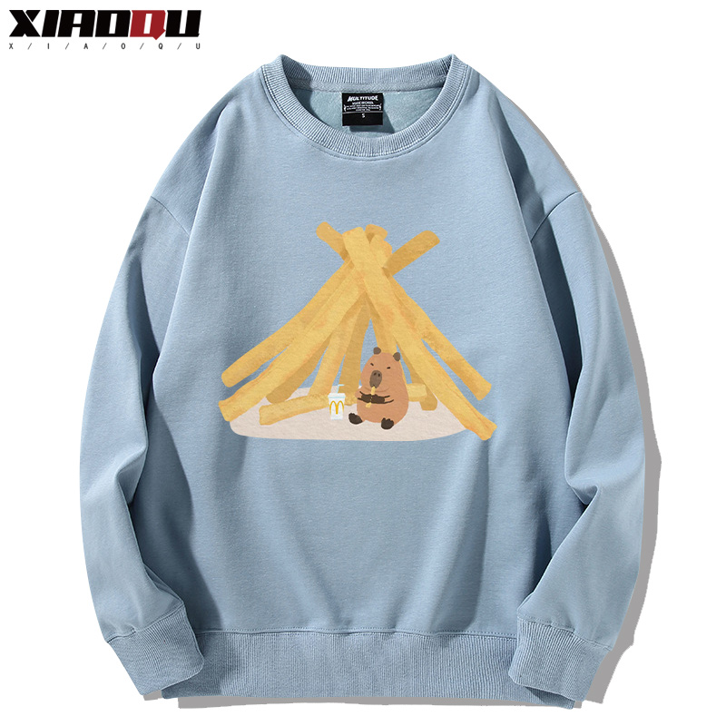 卡皮巴拉 2024親子情侶裝 圓領長袖