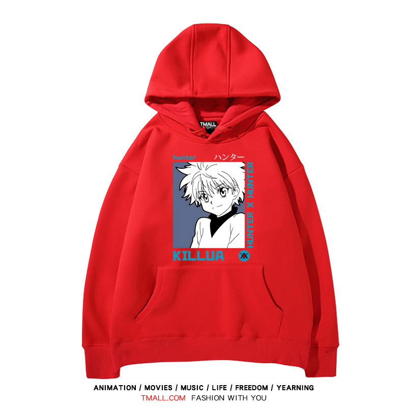 全職獵人 聯名衛衣2024秋冬新款親子情侶裝薄絨款連帽衛衣